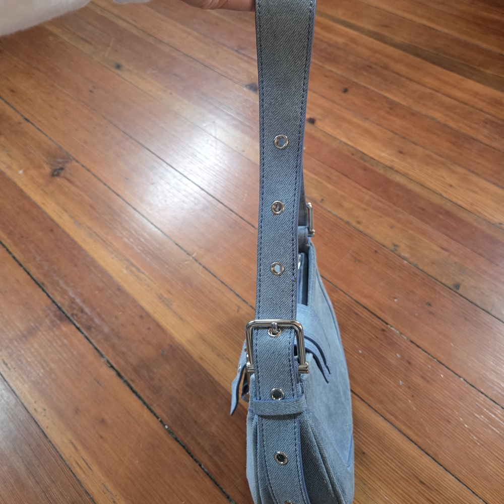 Elegant Light Blue Shoulder Bag - Picture 7 of 10